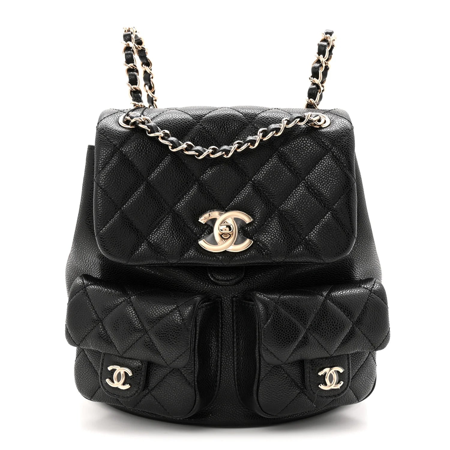 Chanel Quilted Caviar Backpacks