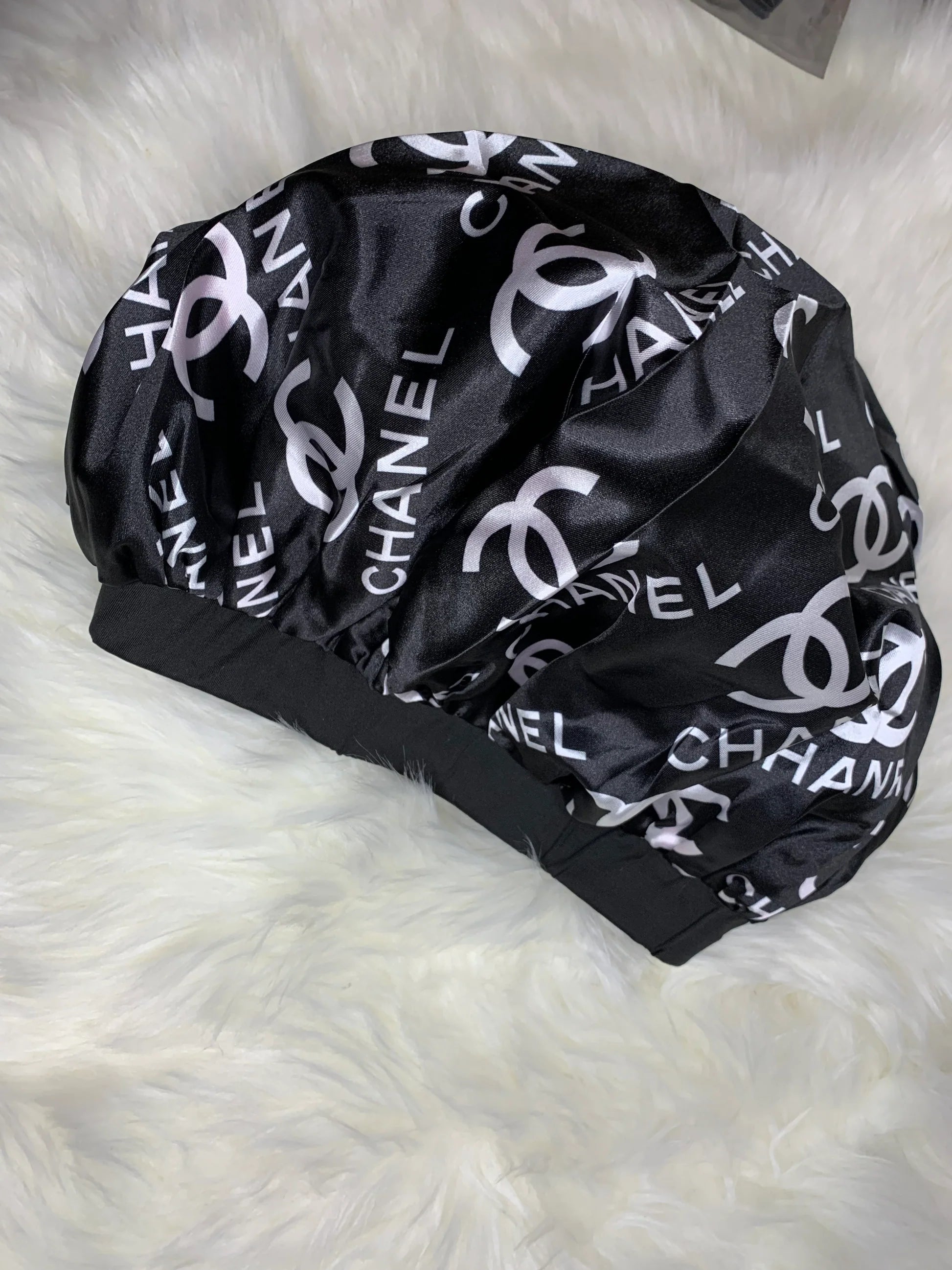 Chanel Satin hair bonnet